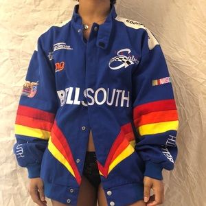 Men Bellsouth Jeff Hamilton racing Jacket. Size XL